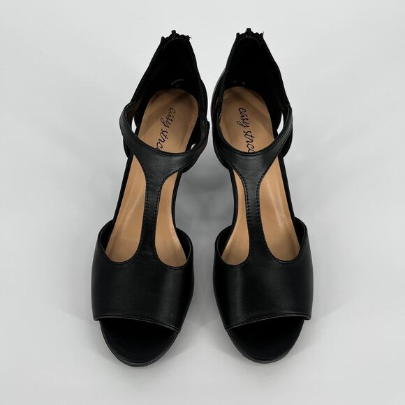 Easy Street Flash Heeled Sandals Black - 8.5M - Picture 4 of 12